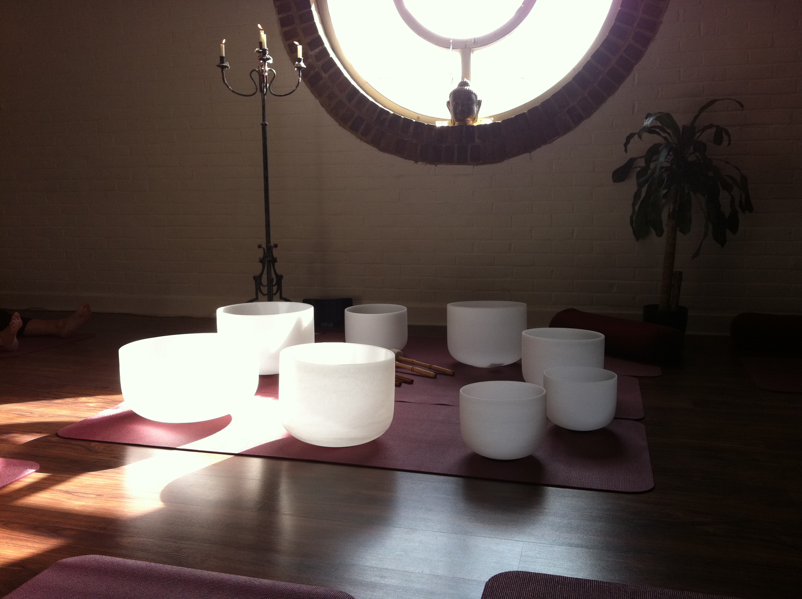 Crystal Bowls sound bath Yoga Life Studio