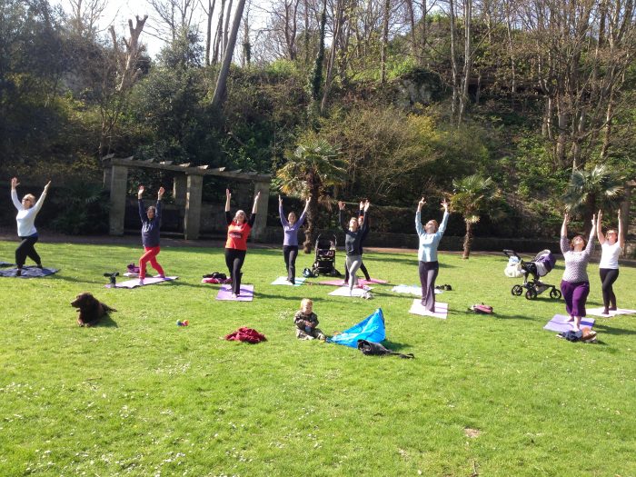 Open air yoga