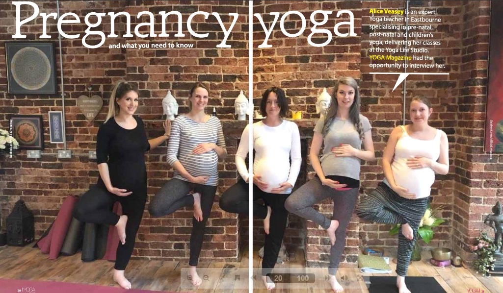 Pregnancy Yoga in the YOGA Magazine