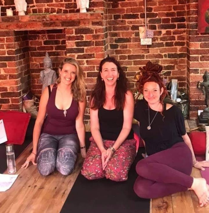 Our fabulous Yoga Life Teacher Training Graduates! Georgina, Frankie and Alexa